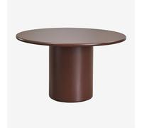 Table à manger ronde en MDF Rodeo Brun Café Ø130 cm