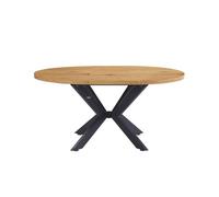 Table à manger ronde extensible - HOME DELUXE - AVENTURA - Chêne Clair - 4 ou 6 chaises - Design élégant