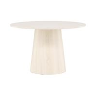 Lanzo table de salle à manger Ø120 cm whitewash.