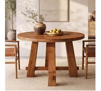 Table à manger ronde - LITTLE TREE - Little Tree - 100×100×75 cm - Pieds bois massif - Style vintage