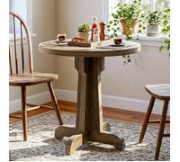Table à Manger Ronde - LITTLE TREE - Little Tree - 60×60×75 cm - Bois massif - Piètement en croix
