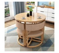 Table à manger ronde moderne pour 4, Ensemble de table de salle de conférence avec des chaises, cafetière décontractée, table de négociation et chaise, table de petit-déjeuner pour le bureau de la cui