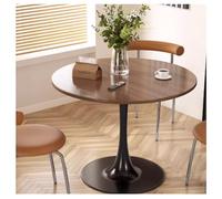 Table à manger ronde moderne pour petits espaces 50/60/70/80/90 cm, meuble en MDF, table de salle à manger élégante pour grandes réunions, parfaite pour le salon, les loisirs