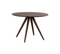 Miliboo - Table à manger ronde design noyer D106 cm WALFORD