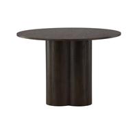 Table à Manger Ronde "Olivia" 110cm Moka