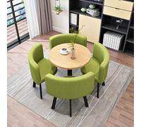 Table à manger ronde pour 4 personnes avec chaises, table et chaises en marbre, table avec quatre chaises, ensemble de bureau, réception, table et chaises en marbre, table, quatre chaises, bureau,
