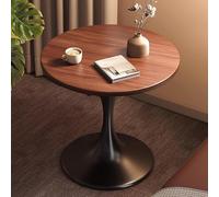 Table à Manger Ronde pour 4, Table Basse décontractée Circulaire pour Cuisine, Salon, Appartement, Gain de Place, Milieu du siècle, Lot de 2