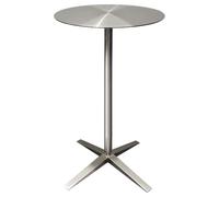 Table à manger ronde pour petit-déjeuner - Table d'appoint basse en acier inoxydable | Table de cocktail Table de bar de bistro Tables de pub | Table De Bout De Canapé Or Argent(C,40x40x95cm)