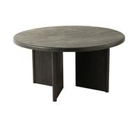 Table à Manger Ronde ""Teck"" 150cm Noir