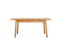 Table a manger - SANTIAGO - Extensible - Rectangulaire - 4 personnes - 120 x 77 x 75 cm - Pin atlantique