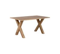 Finori Table à manger MANZANO rectangulaire décor Chêne Flagstaff 8 personnes L160×H75×P90 cm