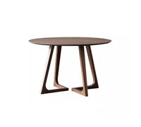 Table À Manger Table À Manger Ronde Simple en Bois Massif, Table De Réception d'affaires, Café, Table De Négociation De Loisirs Table De Cuisine