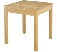 Table à manger, table de cuisine de 2 à 4 personnes, en pin massif naturel 90.70-50C