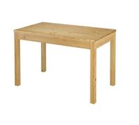 Table à manger, table de cuisine de 4 à 6 personnes, en pin massif naturel 90.70-51C