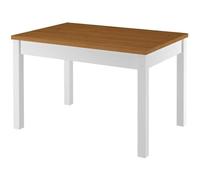 Table à manger, table de cuisine de 4 à 6 personnes, pin massif en deux couleurs 90.70-51AE