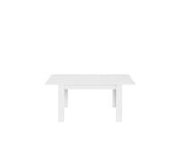 Table à manger THEA extensible L140-190cm - Blanc brillant