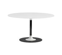 KARTELL table ronde THIERRY XXL (Blanc - Verre tremp peint et mtal)