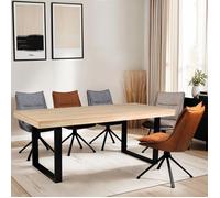 Table à manger TIVOLI 200x90cm - 10 personnes / Décor Chêne blanchi