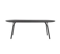Table à manger Tree 220x90x74cm black lacquered metal base