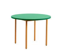 Table à manger Two-Colour structure ocre Ø105cm powder coated steel base