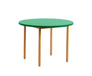 Table à manger Two-Colour structure ocre Ø105cm powder coated steel base