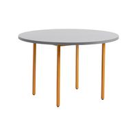 Table à manger Two-Colour structure ocre Ø120cm powder coated steel base