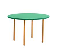 Table à manger Two-Colour structure ocre Ø120cm powder coated steel base