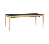 Umage Table de salle à manger Heart'n'Soul 90x200cm noir obsidien LxlxH 200x90x75cm