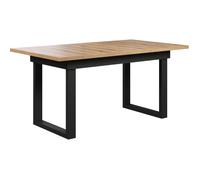 Table à manger - Universal - Chêne - Rectangulaire - En MDF - Scandinave - 6 à 10 personnes - 160-200 x 76 x 80 cm - Trendteam
