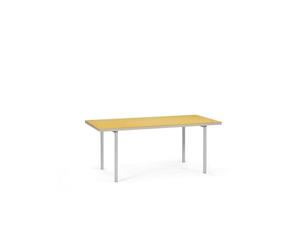 Table à Manger Valerie Objects Alu 180x85 cm Jaune