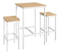 Table à Manger - VASAGLE - Doré Chêne et Blanc Nuage - Rectangulaire - Contemporain - Design