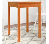 vidaXL Table à manger carrée en bois massif de pin 55x55x75 cm 4 places