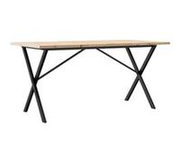 Table Basse Cadre en Y Table d'Appoint Salon Bois de Pin Massif et Acier vidaXL