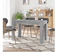 vidaXL Table à dîner Sonoma gris Bois d'ingénierie 120x60x76 cm Rectangulaire 4 places