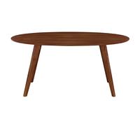 Table à manger vintage ovale en bois foncé L160 cm MARIK