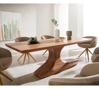 Table-à-manger Yalta 220x95 cm en acacia naturel massif