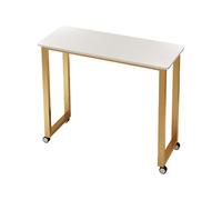 Table à ongles roulante portable avec roulettes - Bureau de beauté professionnel pour salon de spa, station de travail pour nail art, équipement de manucure à domicile en bois