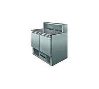 Table à Pizza dessus Granit +2/+8°C Gaz R600A - L2G - R600a - Inox2900Pleine x700x1075mm