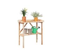 vidaXL Table à plantes avec étagère 78x38x82,5 cm bois de sapin solide