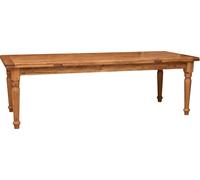 Table À Rallonge Bois Massif De Tilleul, Finition Naturelle Multicolore