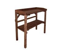 Table à rempoter en pin Nature Teinté marron