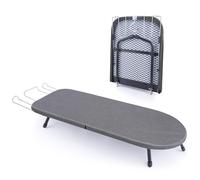 Table à repasser avec support en fer, mini planche à repasser lourde avec housse résistante à la chaleur, petite planche à repasser portable pliable pour chambres, appartements et voyages, 81