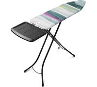table à repasser de B, 124x38cm, support fixe pour centrale vapeur, cadre noir 25mm, Morning Breeze