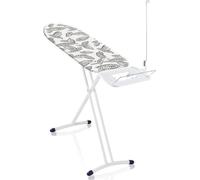 Table a repasser Leifheit Air Board Express M Solid 72565, table de repassage pour centrale vapeur avec prise & guide-fil, 120x38cm