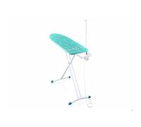Leifheit Table à repasser Air Board M Solid Plus, housse Thermo Reflect 120x38 cm pour fers à repasser dont fers vapeur, table à repasser pliable réglable en hauteur avec prise électrique et guide-fil