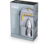 Joseph Joseph Planche à repasser Pocket Pliante 90 x 33 cm Housse en coton 100% Porte-fer Gris/Jaune