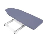 Table à repasser pliable grise - Table à repasser escamotable - Rotation à 180 ° - Planche à repasser pliable - Taille moyenne - Capacité de charge : 99,2 kg - Pour la maison, la garde-robe et la