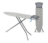 Table à Repasser Relaxdays pour Fer à Vapeur, 122 x 38 cm, Menthe/Blanc