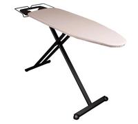 Table à repasser ultra légère pliable LICHT en aluminium 125x40 H92cm avec repose fer et repose centrale vapeur et roulette