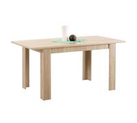 Table à Salle Manger Extensible de Cuisine Bois Nature Moderne Salon Homestyle4u